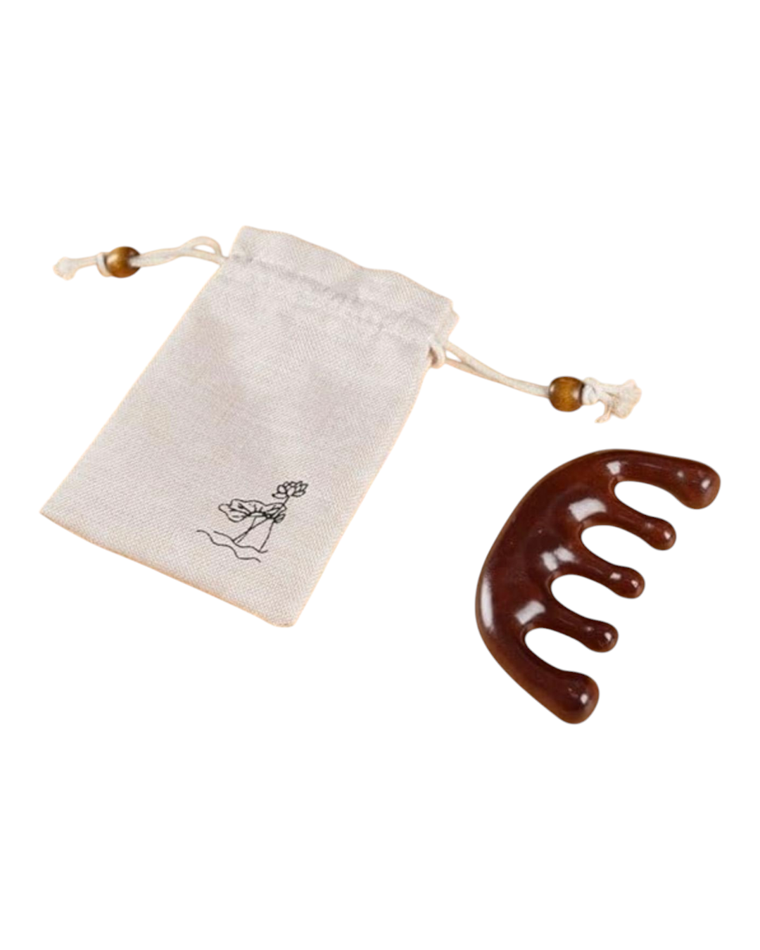 MASAŻER DO GŁOWY I CIAŁA Z DRZEWA SANDAŁOWEGO - obrazek 2